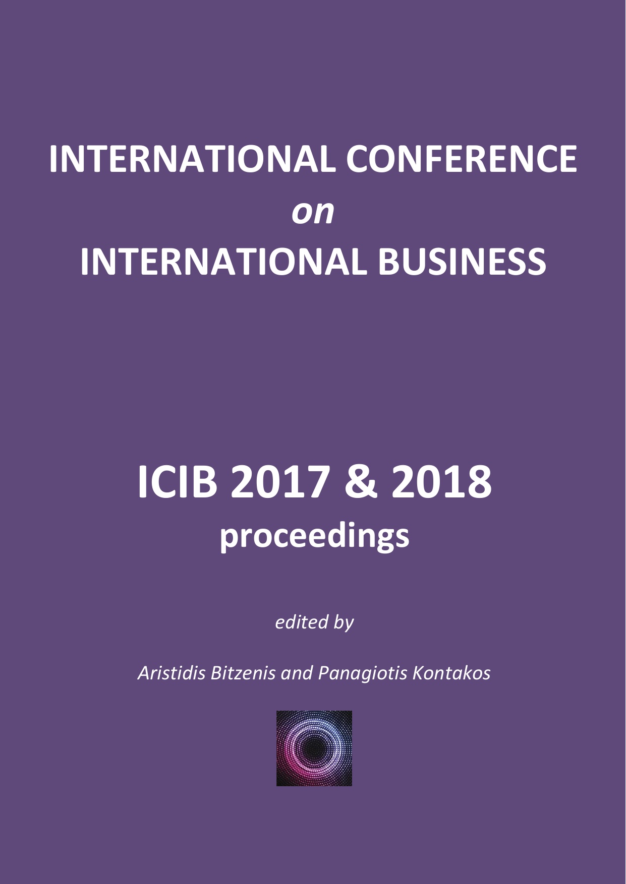 Cover page of the ICIB 2017 and 2018 proceedings
